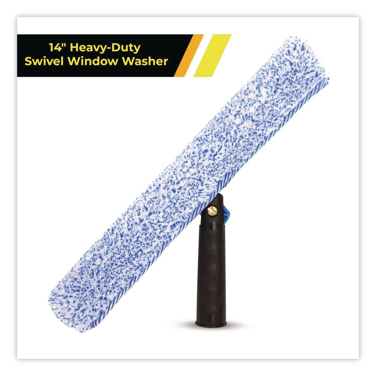 Gritt Commercial Heavy-Duty Swivel Window Washer, 14" Wide Blade (GCEGRI133)