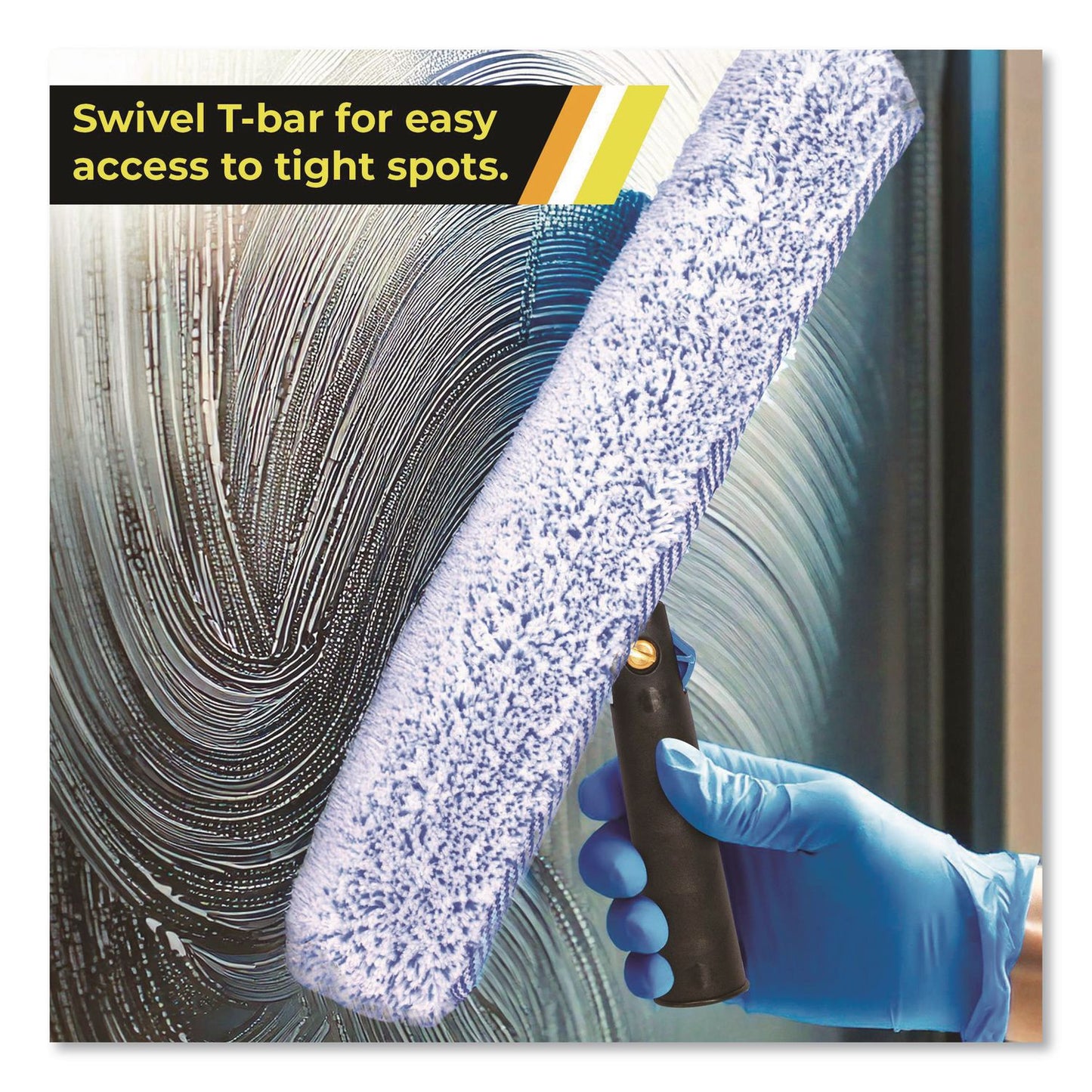 Gritt Commercial Heavy-Duty Swivel Window Washer, 14" Wide Blade (GCEGRI133)