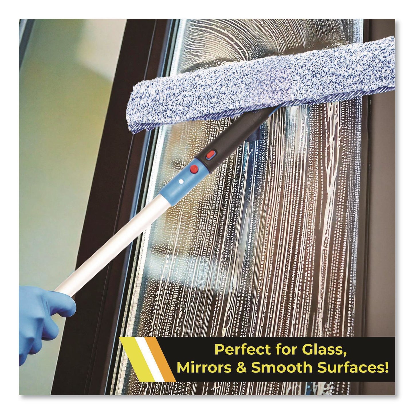 Gritt Commercial Heavy-Duty Swivel Window Washer, 14" Wide Blade (GCEGRI133)