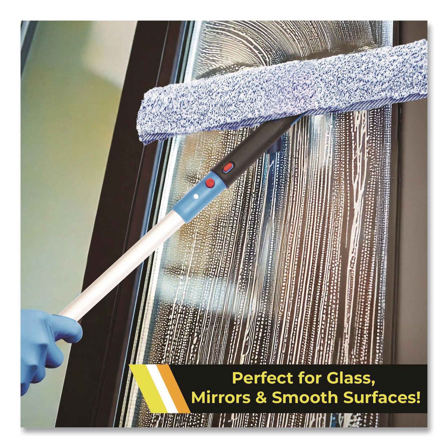 Gritt Commercial Heavy-Duty Swivel Window Washer, 14" Wide Blade, 3/Pack (GCEGRI1333PK)