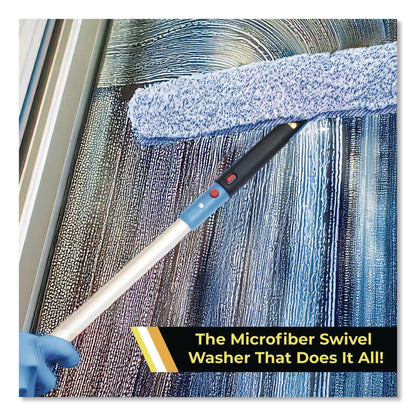 Gritt Commercial Heavy-Duty Swivel Window Washer, 18" Wide Blade (GCEGRI13318)