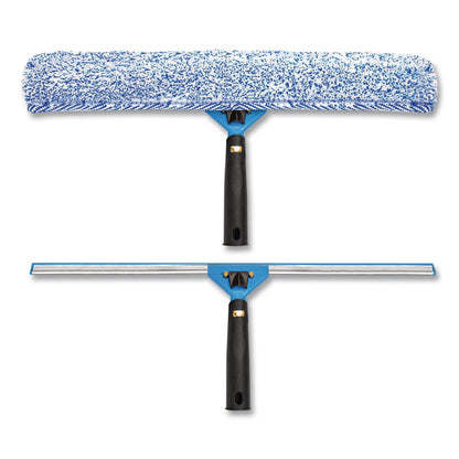 Gritt Commercial Swivel Window Washing Kit with Squeegee and Washer, 18" Wide (GCEGRI13618)