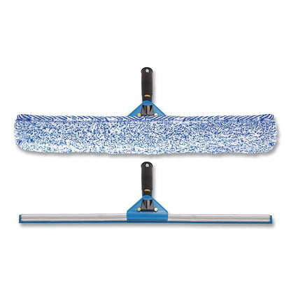 Gritt Commercial Swivel Window Washing Kit with Squeegee and Washer, 18" Wide (GCEGRI13618)