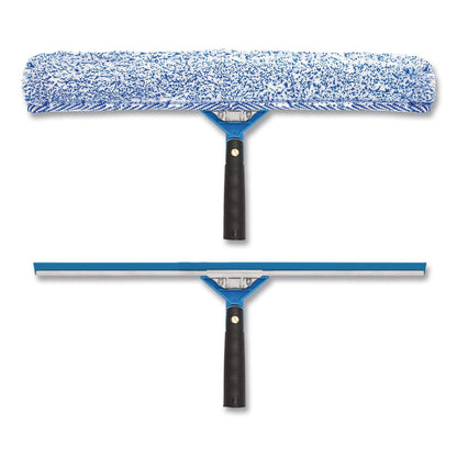 Gritt Commercial Swivel Window Washing Kit with Squeegee and Washer, 18" Wide (GCEGRI13618)