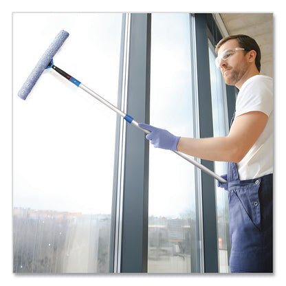Gritt Commercial Pro Window Washing Kit with Squeegee, Washer and 6 ft Telescopic Pole, 18" Wide Blade (GCEGRI1376F18)
