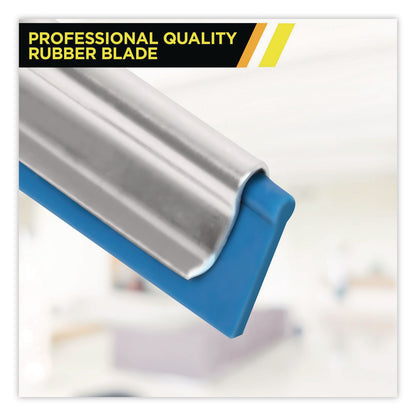 Gritt Commercial Pro Window Washing Kit with 14" Wide Blade Squeegee, Washer, 6 ft Telescopic Pole and 3 gal Heavy-Duty Bucket (GCEGRI137B6F14)