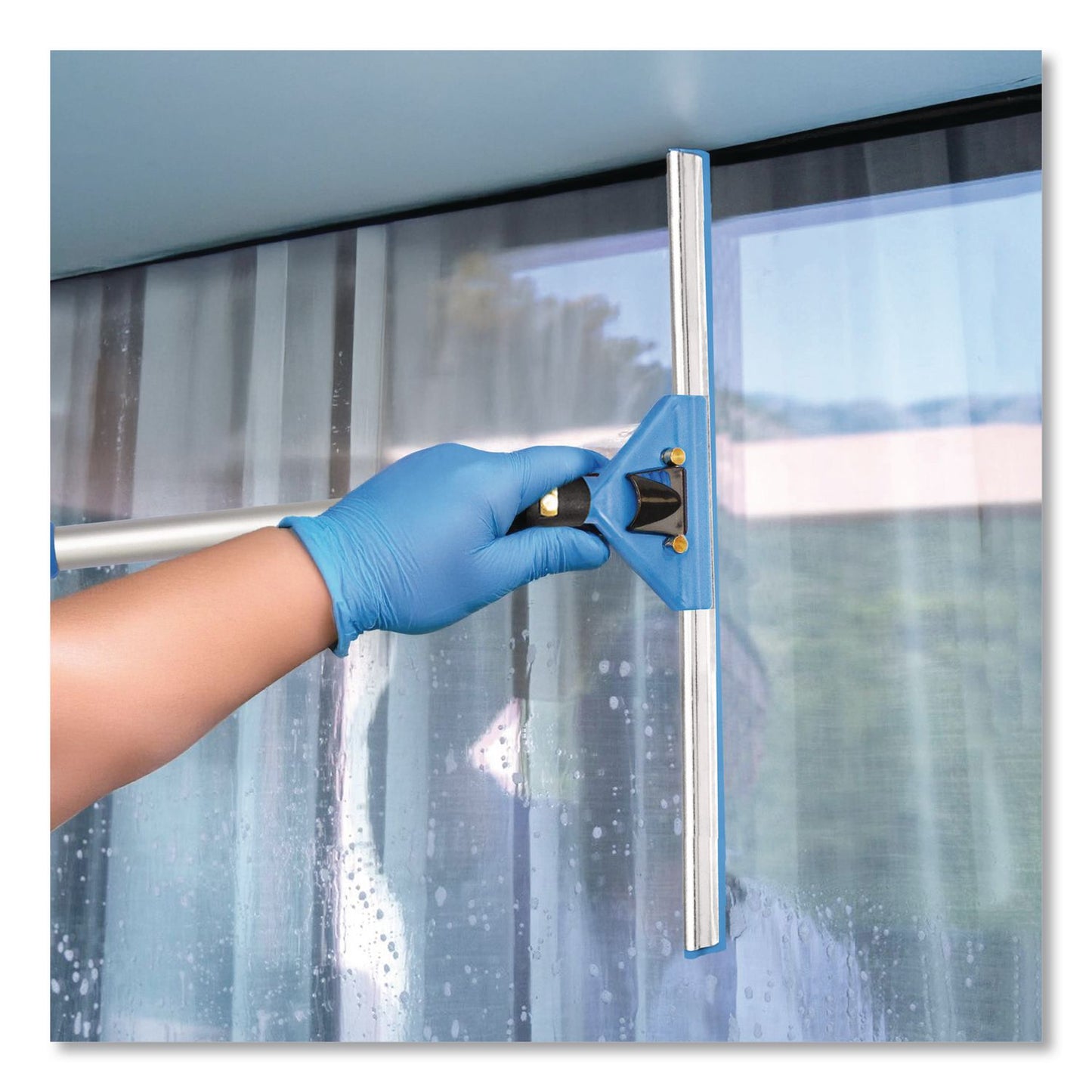 Gritt Commercial Pro Window Washing Kit with Squeegee, Washer and 20" Pole, 18" Blade Width, 2/Kit (GCEGRI138182PK)