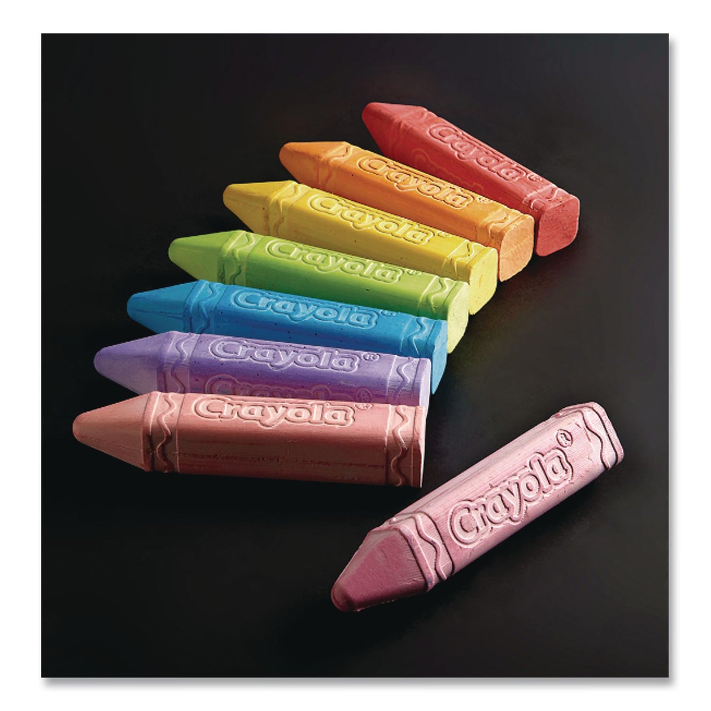 Crayola® Washable Sidewalk Chalk, 4.25" x 0.75 Diameter, Assorted Colors, 16 Sticks/Box (CYO512016)
