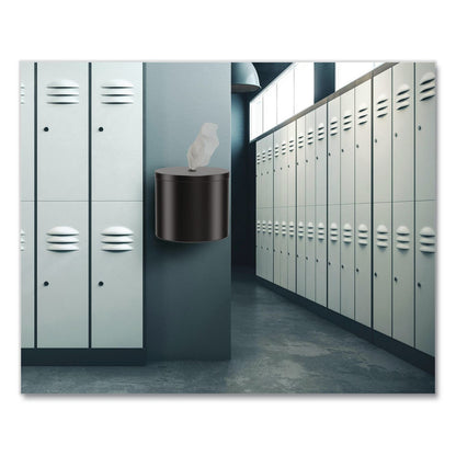 Gritt Commercial Stainless Steel Wall Mount Wet Wipe Dispenser, 9.7" x 9.7" x 9.8", Black (GCEGRI510WBLK)