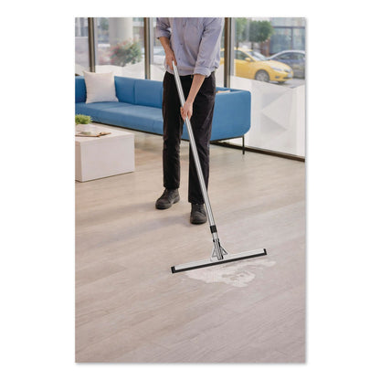 Gritt Commercial Double Neoprene Foam Floor Squeegee with 72" Aluminum Telescopic Handle, 22" Wide Blade, 4/Kit (GCEGRI152T4PK)