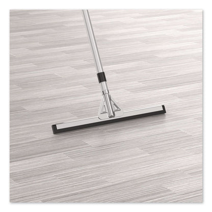 Gritt Commercial Double Neoprene Foam Floor Squeegee with 72" Aluminum Telescopic Handle, 18" Wide Blade, 4/Kit (GCEGRI148T4PK)