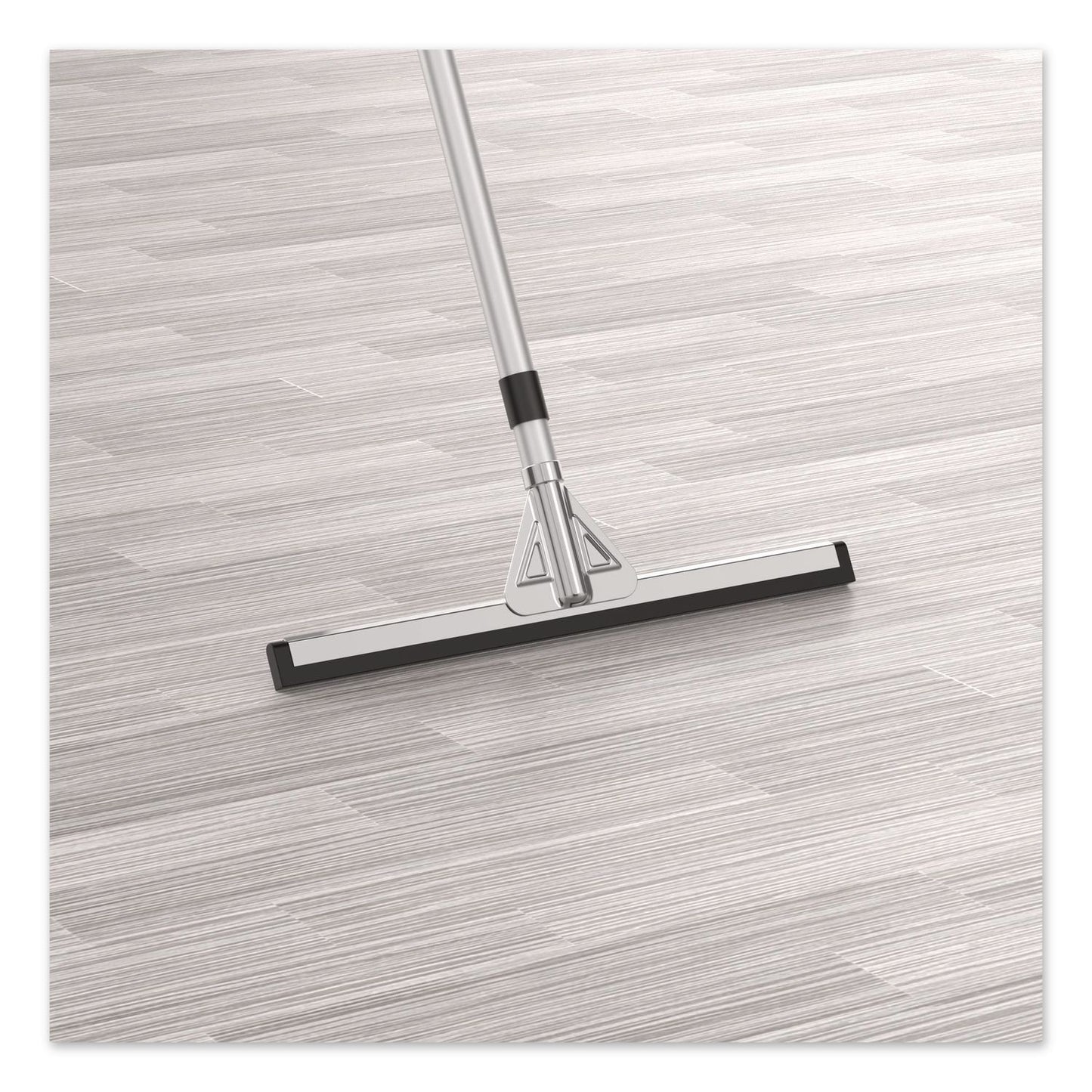 Gritt Commercial Double Neoprene Foam Floor Squeegee with 72" Aluminum Telescopic Handle, 18" Wide Blade (GCEGRI148T)