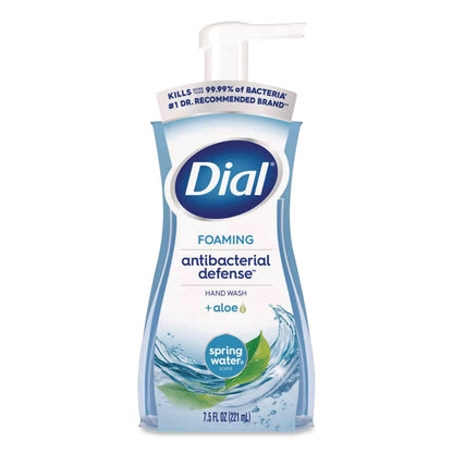 Dial® Antibacterial Foaming Hand Wash, Spring Water Scent, 7.5 oz (DIA05401)