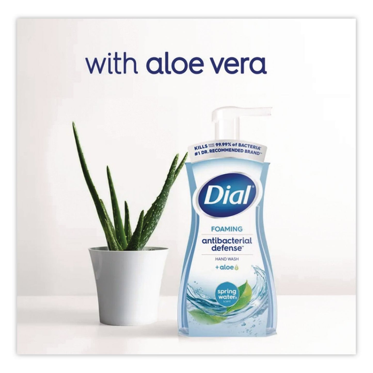 Dial® Antibacterial Foaming Hand Wash, Spring Water Scent, 7.5 oz (DIA05401)