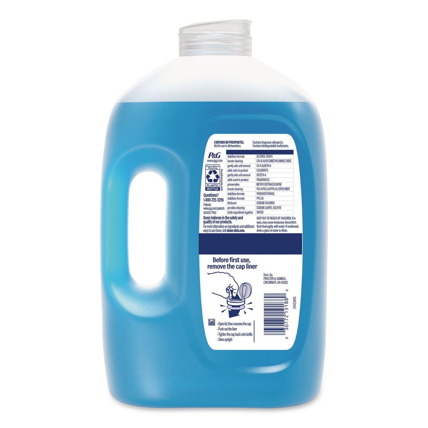 Dawn® Ultra Liquid Dish Detergent, Easy Refill Jug, Original Scent, 67 oz, 6/Carton (PGC19508)
