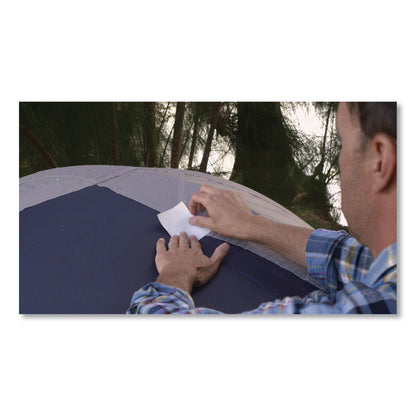 Flex Seal Products® Flex Tape Strong Rubberized Waterproof Tape, 39 mils Thick, 4" x 3", White, 2 Patches/Pack, 24/Carton (FSGTFSWHTMINI)