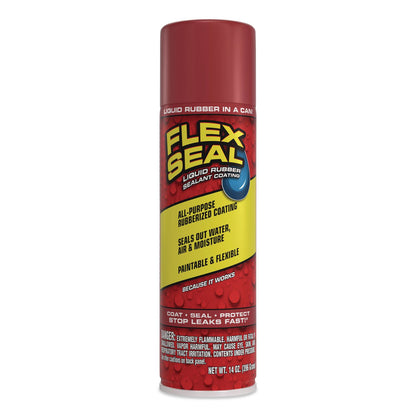 Flex Seal Products® Flex Seal Liquid Rubber Sealant Coating Aerosol, 14 oz Aerosol Can, Dries Red, 6/Carton (FSGFSREDR20)