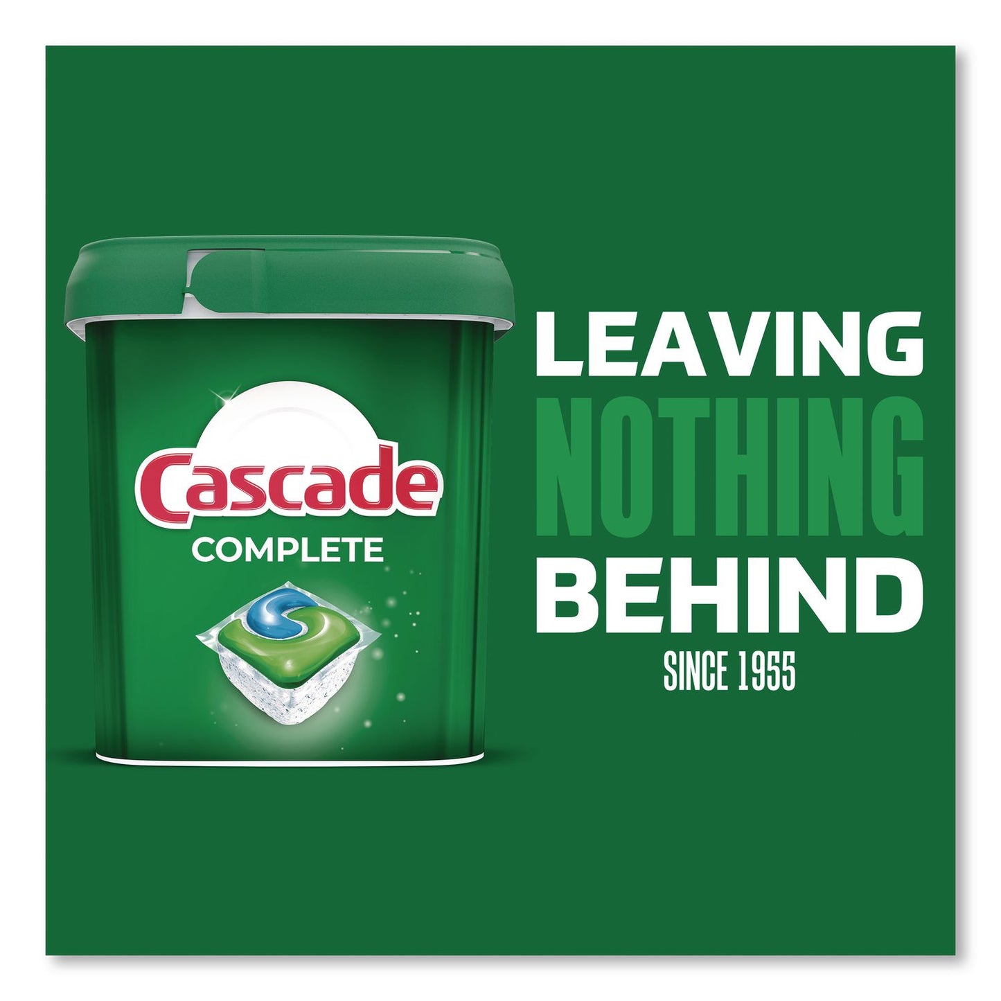 Cascade® ActionPacs, Fresh Scent, 22.5 oz Tub, 43/Tub, 6 Tubs/Carton (PGC21700)