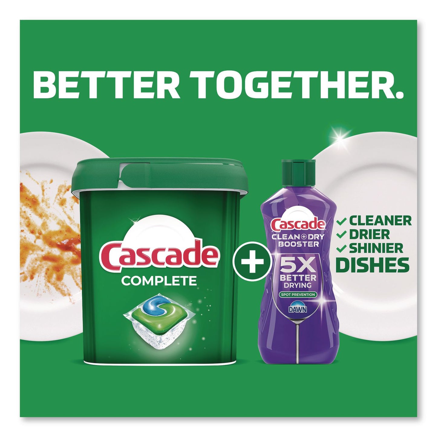 Cascade® ActionPacs, Fresh Scent, 22.5 oz Tub, 43/Tub, 6 Tubs/Carton (PGC21700)