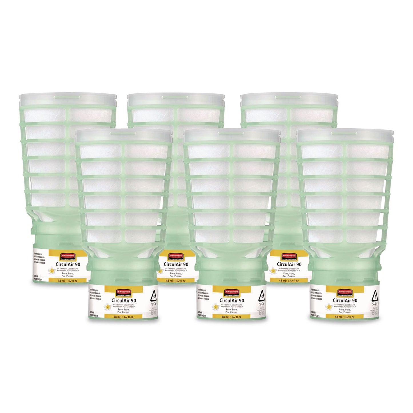 Rubbermaid® Commercial CirculAir 90 Passive Air Care Refill, Pure Scent, 1.62 oz, 6/Carton (RCP402498)