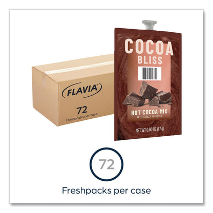 FLAVIA® Cocoa Bliss Hot Chocolate Mix, Chocolate, 72/Carton (LAV48788)
