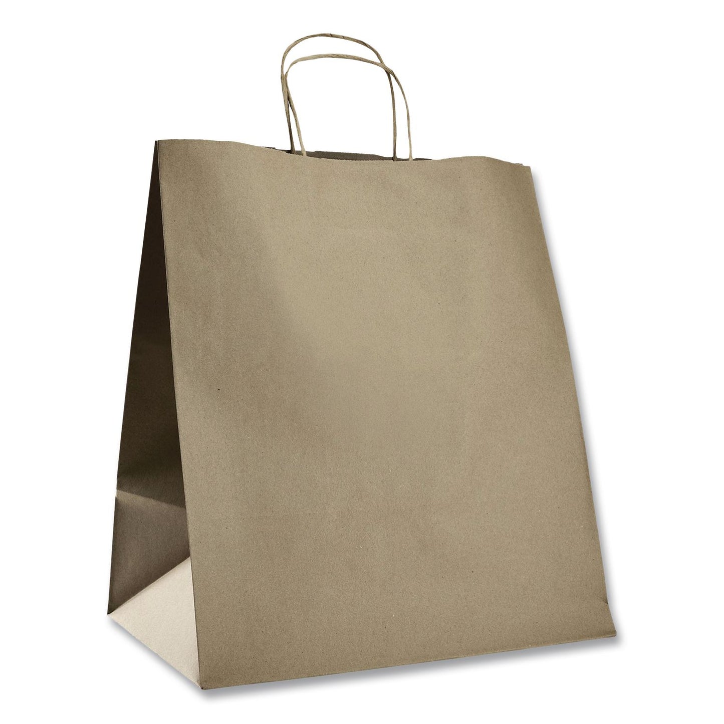Karat® Huntington Paper Shopping Bag, Rope Handles, Large Size, 13.4 x 9.3 x 15.9, Kraft, 200/Carton (KRTFPSB130)