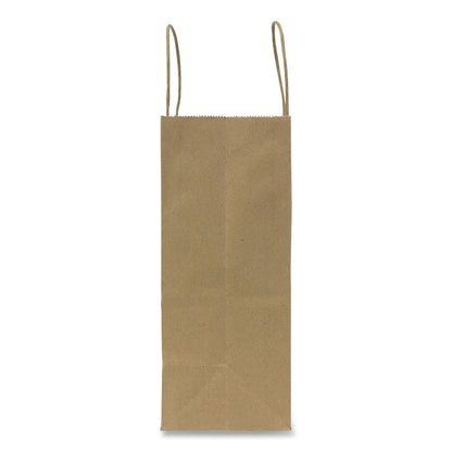 Karat® Paper Shopping Bag, Rope Handles, Small Size, 8.1 x 4.5 x 10.6, Kraft, 250/Carton (KRTFPSB100)