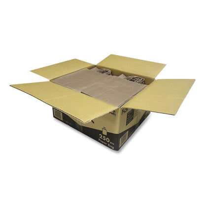 Karat® Paper Shopping Bag, Rope Handles, Small Size, 8.1 x 4.5 x 10.6, Kraft, 250/Carton (KRTFPSB100)