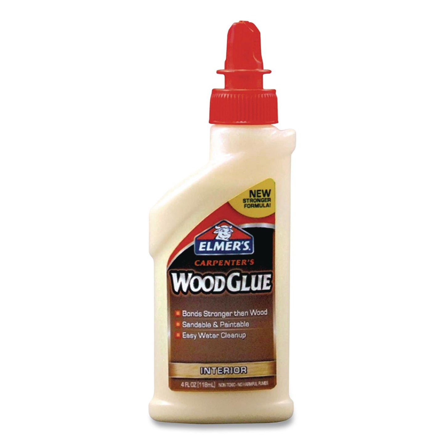 Elmer's® Carpenter Wood Glue, 4 oz, Dries Beige, 12/Carton (EPIE7000)