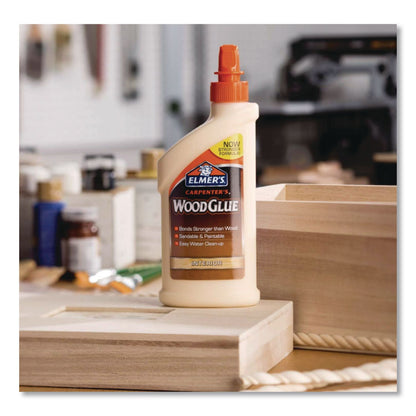 Elmer's® Carpenter Wood Glue, 4 oz, Dries Beige, 12/Carton (EPIE7000)