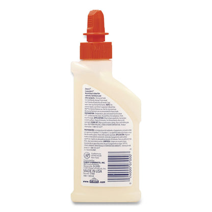 Elmer's® Carpenter Wood Glue, 4 oz, Dries Beige, 12/Carton (EPIE7000)