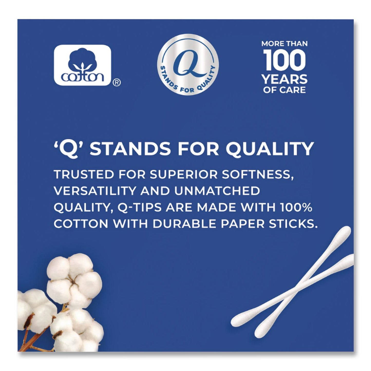Q-tips® Cotton Swabs, Antibacterial, 300/Pack, 12/Carton (EDA17900CT)