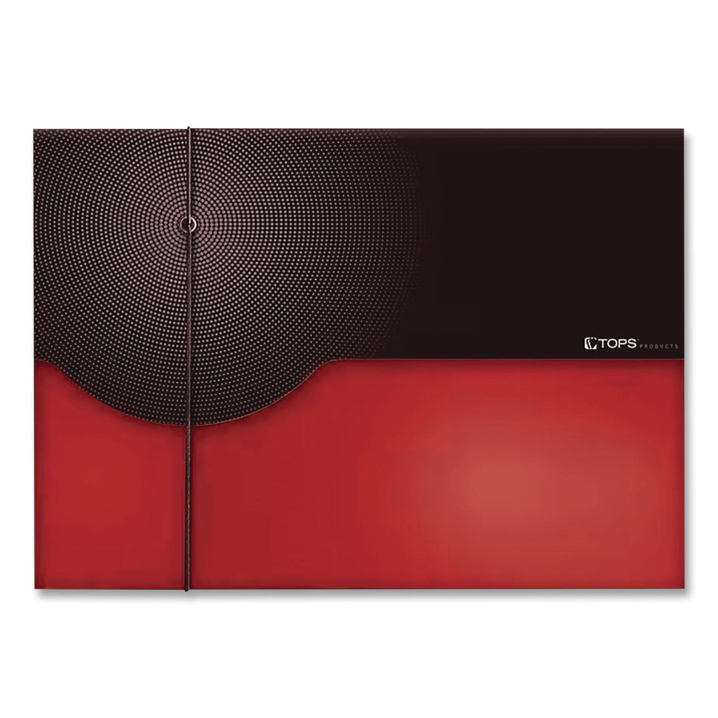 Pendaflex® Seven-Pocket Poly Expanding File, 1" Expansion, 7 Sections, Elastic Cord Closure, 1/6-Cut Tabs, Letter Size, Red (GLW67440RED)