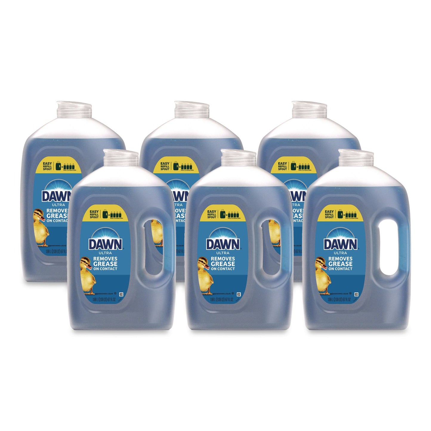 Dawn® Ultra Liquid Dish Detergent, Easy Refill Jug, Original Scent, 67 oz, 6/Carton (PGC19508)