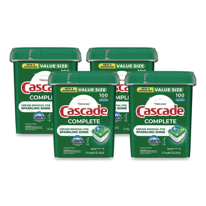 Cascade® Complete ActionPacs, Fresh Scent, 4 Pods/Pack, 30 Packs/Carton (PGC21684)