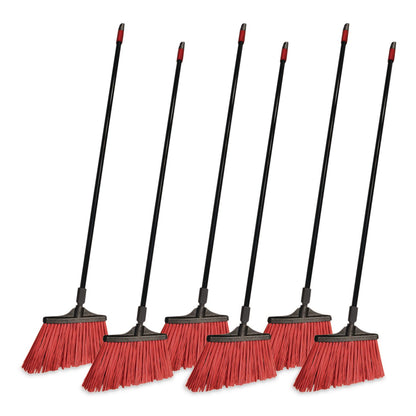 O-Cedar® Commercial MaxiStrong Angle Broom, 56" Length, Black, 6/Carton (NCP6420CT)