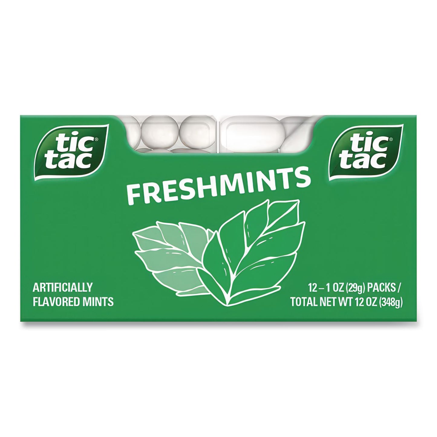 Tic Tac® Breath Mints, Freshmint, 1 oz Bottle, 12 Bottles/Box (TICFEU00771)