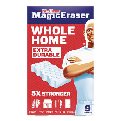 Mr. Clean® Magic Eraser, 4.6 x 0.9, 2.2" Thick, White, 9/Box, 2 Boxes/Carton (PGC22880CT)