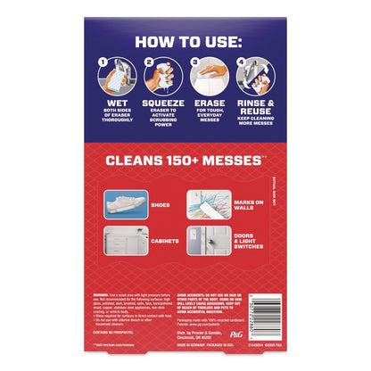 Mr. Clean® Magic Eraser, 4.6 x 0.9, 2.2" Thick, White, 9/Box, 2 Boxes/Carton (PGC22880CT)