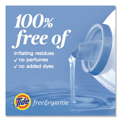 Tide® Free and Gentle Liquid Laundry Detergent, HE Compatible, 58 Loads, 77 oz Bottle, 4/Carton (PGC23745)