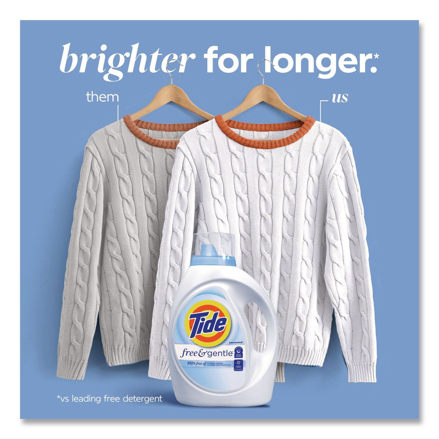 Tide® Free and Gentle Liquid Laundry Detergent, HE Compatible, 58 Loads, 77 oz Bottle, 4/Carton (PGC23745)