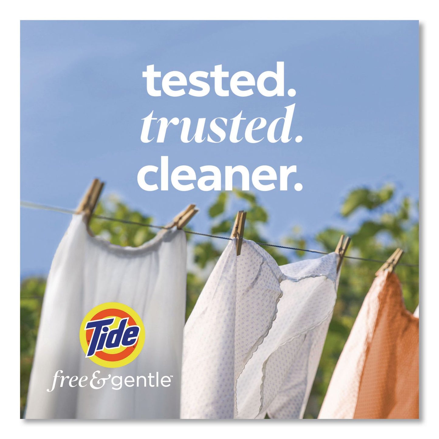 Tide® Free and Gentle Liquid Laundry Detergent, HE Compatible, 58 Loads, 77 oz Bottle, 4/Carton (PGC23745)