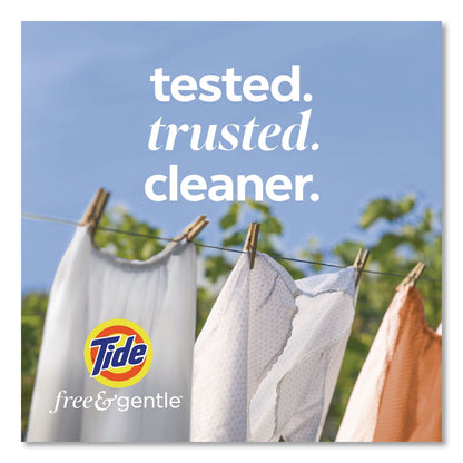 Tide® Free and Gentle Liquid Laundry Detergent, HE Compatible, 58 Loads, 77 oz Bottle, 4/Carton (PGC23745)
