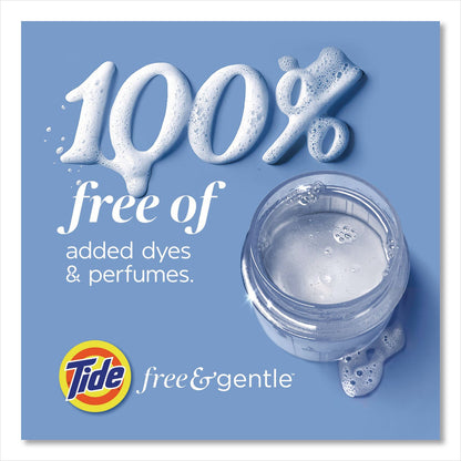 Tide® Free and Gentle Liquid Laundry Detergent, HE Compatible, 58 Loads, 77 oz Bottle, 4/Carton (PGC23745)