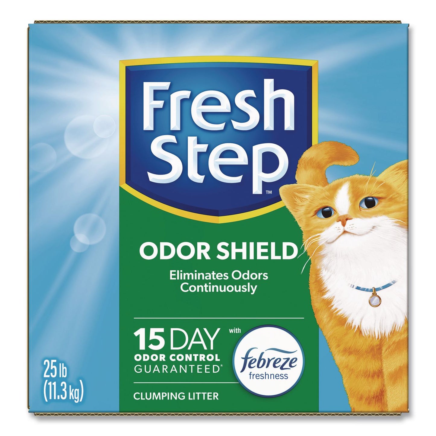 Fresh Step® Odor Shield Clumping Litter with Febreze Freshness, 25 lbs (CLO30466)