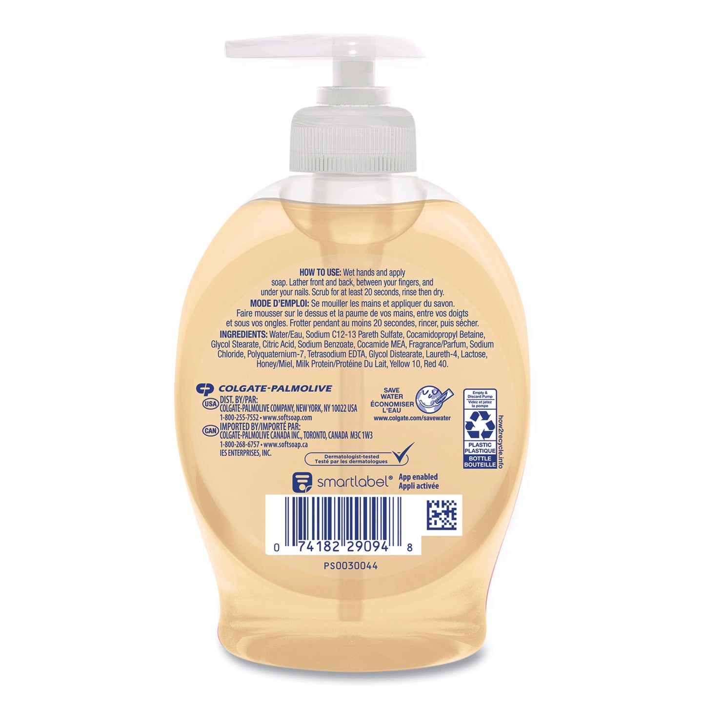 Softsoap® Liquid Hand Soap Pumps, Milk and Golden Honey Scent, 7.5 oz Pump Bottle (CPC29094EA)