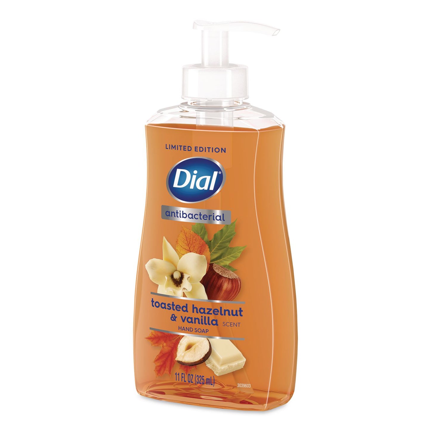 Dial® Antibacterial Liquid Hand Soap, Limited Edition, Toasted Hazelnut and Vanilla Scent, 11 oz Pump Bottle (DIA1700035945)