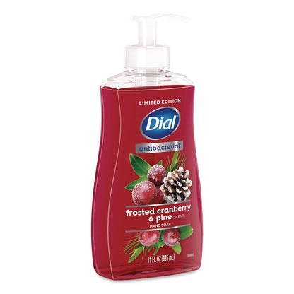 Dial® Antibacterial Liquid Hand Soap, Limited Edition, Frosted Cranberry and Pine Scent, 11 oz Pump Bottle (DIA1700035953)