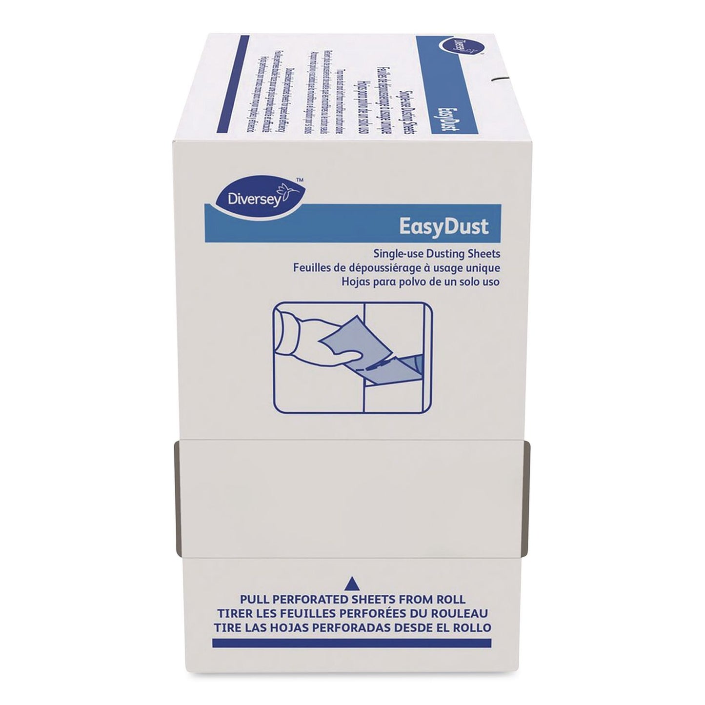 Diversey™ EasyDust Single-Use Dusting Sheets, 5 x 6, 250 Dusters/Box, 6 Boxes/Carton (DVO9292466)