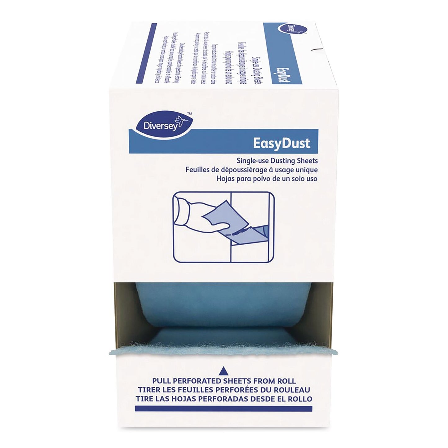 Diversey™ EasyDust Single-Use Dusting Sheets, 5 x 6, 250 Dusters/Box, 6 Boxes/Carton (DVO9292466)